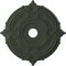 Ekena Millwork Attica PVC Medallion (Canopies up to 7 3/4"), 22"OD x 3 1/2"ID x 1"P, Satin Hunt Club Green CMP22ATGHC - alternate 1